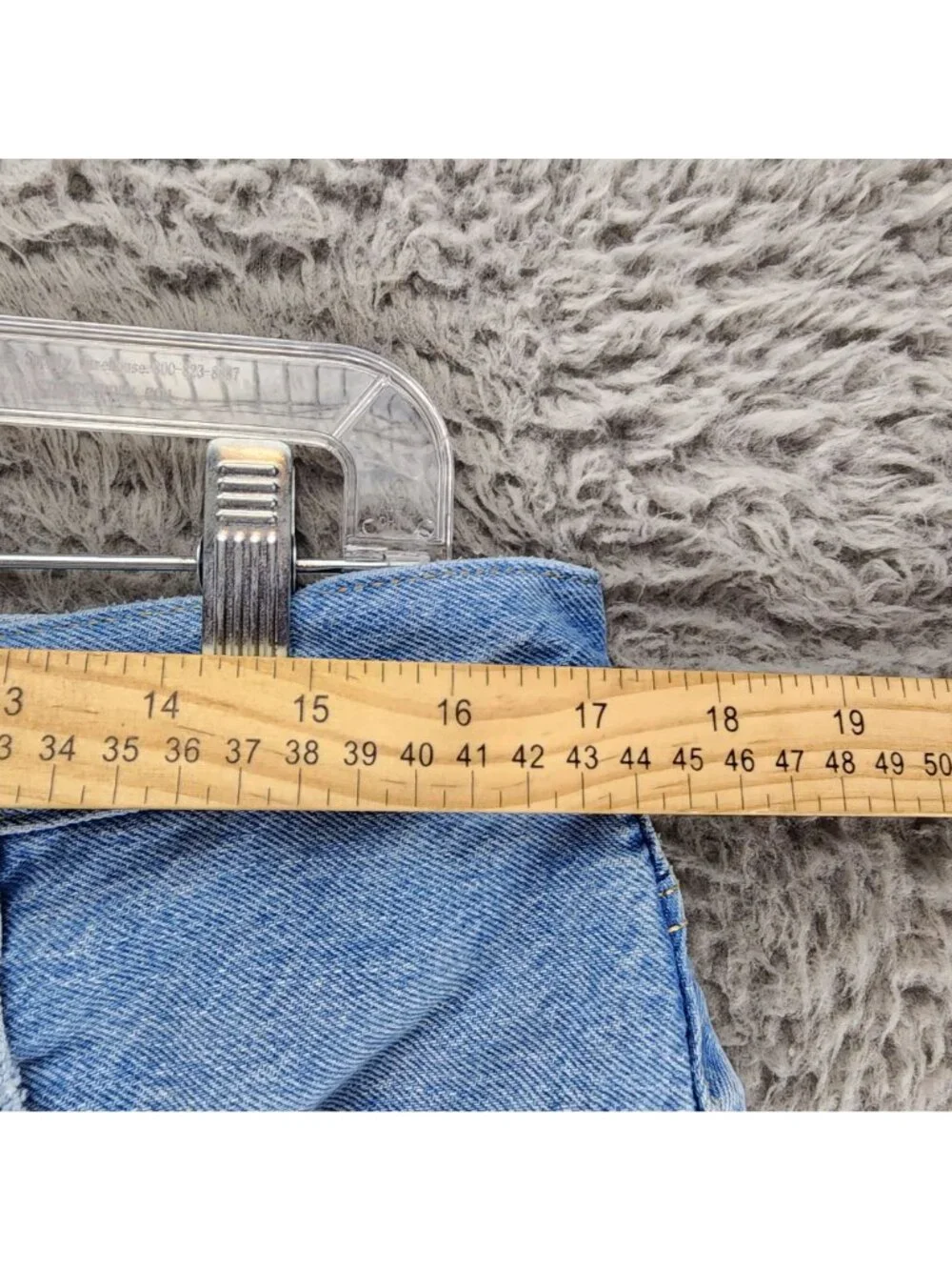 Levis Shorts Womens 34 Blue 501 Premium Big E Denim Button Fly Cutoff *Read*